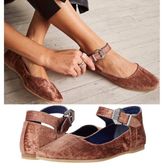 Free People | Shoes | Free People Mystic Mary Jane Velvet Flats | Poshmark